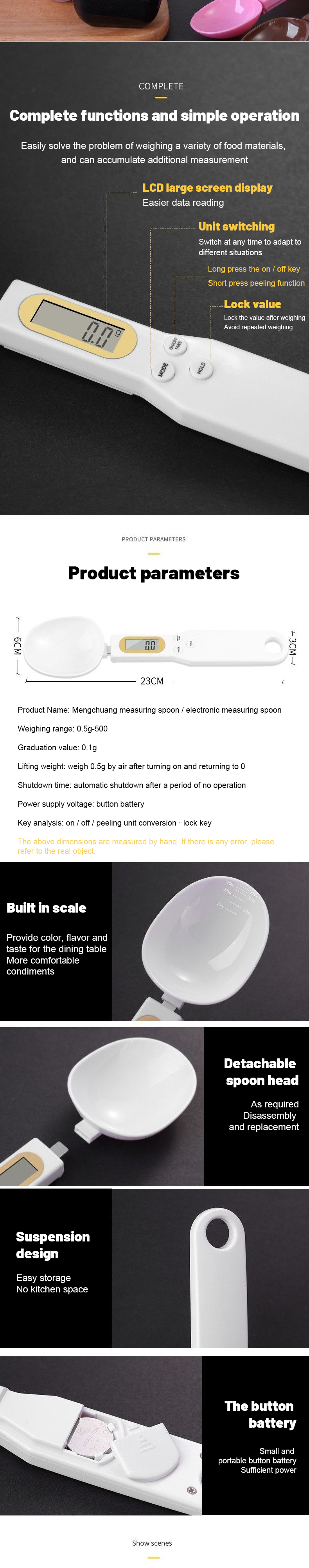 Digital Ingredient Measurable Spoon